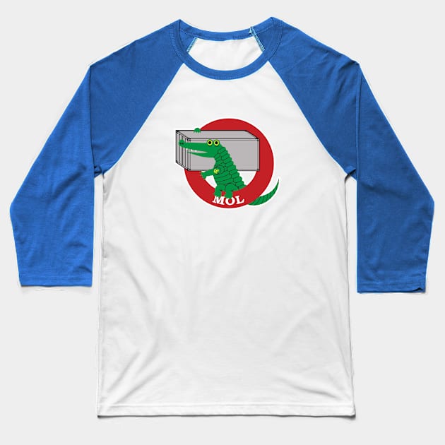 MOL Container Services Gator Baseball T-Shirt by roooooland